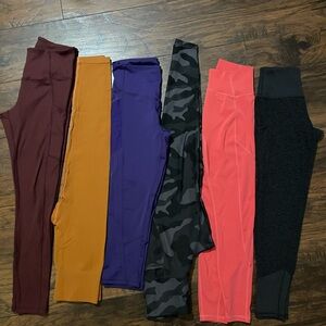 Woman  6 pieces Colorful Leggings Set size S